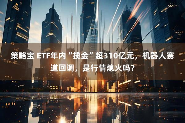 策略宝 ETF年内“揽金”超310亿元，机器人赛道回调，是行情熄火吗？